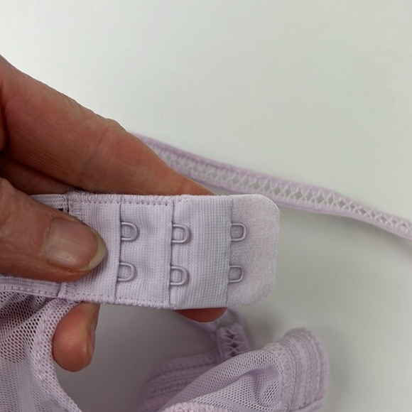 La Vie En Rose  Lilac semi sheer slip negligee - Picture 4 of 7